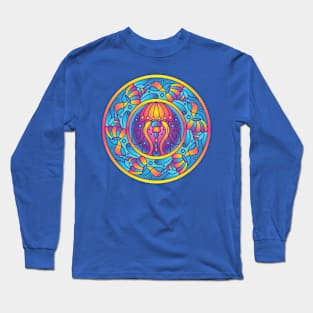 Jellyfish Mandala Long Sleeve T-Shirt